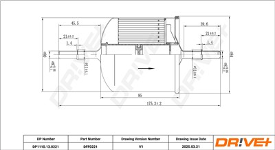 Dr!ve+ DP1110.13.0221 Číslo výrobce: DFF0221. EAN: 5907714168857.