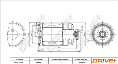 Dr!ve+ DP1110.13.0260 Číslo výrobce: DFF0260. EAN: 5907714169243.