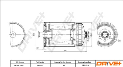 Dr!ve+ DP1110.13.0277 Číslo výrobce: DFF0277. EAN: 5907714169410.