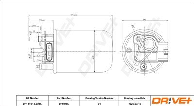 Dr!ve+ DP1110.13.0286 Číslo výrobce: DFF0286. EAN: 5907714169502.