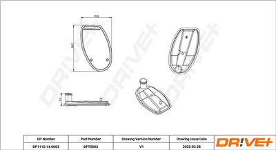 Dr!ve+ DP1110.14.0003 Číslo výrobce: DFT0003. EAN: 5907714155567.