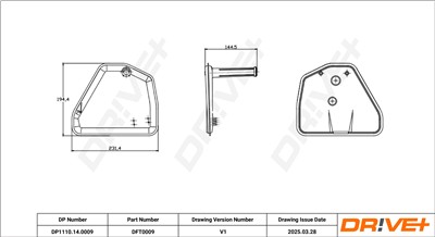 Dr!ve+ DP1110.14.0009 Číslo výrobce: DFT0009. EAN: 5907714155628.