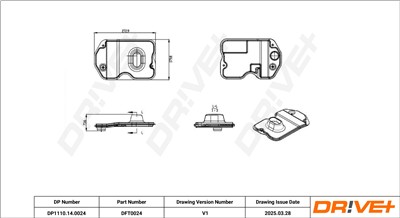 Dr!ve+ DP1110.14.0024 Číslo výrobce: DFT0024. EAN: 5907714155772.