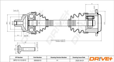 Dr!ve+ DP2110.10.0010 Číslo výrobce: DDS0010. EAN: 5907714187780.