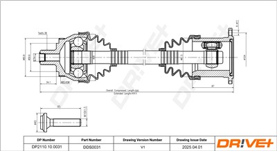 Dr!ve+ DP2110.10.0031 Číslo výrobce: DDS0031. EAN: 5907714187995.