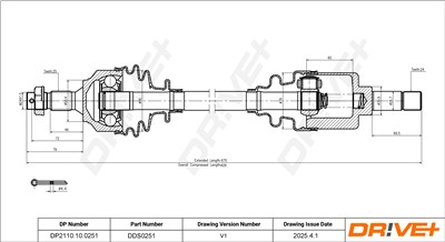 Dr!ve+ DP2110.10.0251 Číslo výrobce: DDS0251. EAN: 5907714190193.