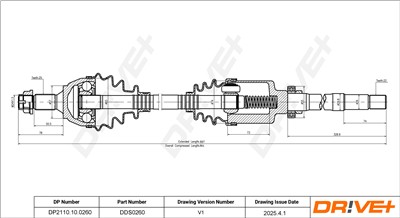 Dr!ve+ DP2110.10.0260 Číslo výrobce: DDS0260. EAN: 5907714190285.