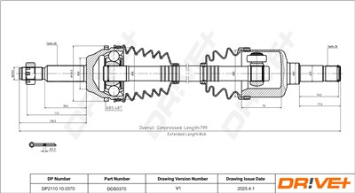 Dr!ve+ DP2110.10.0370 Číslo výrobce: DDS0370. EAN: 5907714191381.