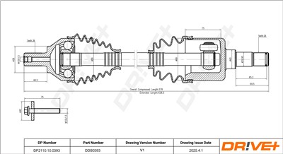 Dr!ve+ DP2110.10.0393 Číslo výrobce: DDS0393. EAN: 5907714191619.