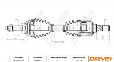 Dr!ve+ DP2110.10.0430 Číslo výrobce: DDS0430. EAN: 5907714191985.