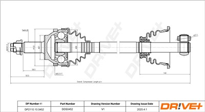 Dr!ve+ DP2110.10.0452 Číslo výrobce: DDS0452. EAN: 5907714192203.