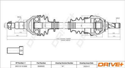 Dr!ve+ DP2110.10.0505 Číslo výrobce: DDS0505. EAN: 5907714192739.