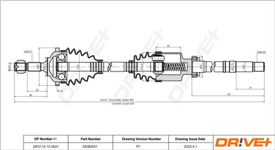 Dr!ve+ DP2110.10.0541 Číslo výrobce: DDS0541. EAN: 5907714193095.