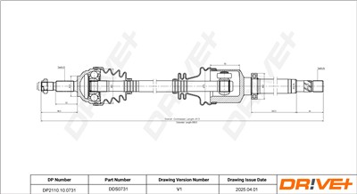 Dr!ve+ DP2110.10.0731 Číslo výrobce: DDS0731. EAN: 5907714194993.