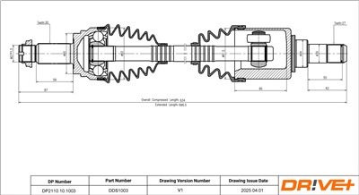 Dr!ve+ DP2110.10.1003 Číslo výrobce: DDS1003. EAN: 5907714197710.