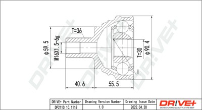 Dr!ve+ DP2110.10.1118 Číslo výrobce: DDC1118. EAN: 5907714181115.
