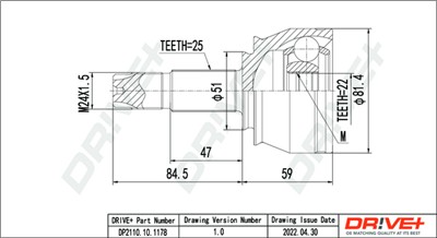 Dr!ve+ DP2110.10.1178 Číslo výrobce: DDC1178. EAN: 5907714181719.