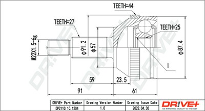 Dr!ve+ DP2110.10.1204 Číslo výrobce: DDC1204.