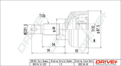 Dr!ve+ DP2110.10.1237 Číslo výrobce: DDC1237.