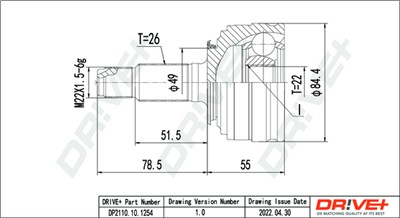 Dr!ve+ DP2110.10.1254 Číslo výrobce: DDC1254.