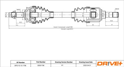 Dr!ve+ DP2110.10.1796 Číslo výrobce: DDS1796. EAN: 5907714198861.