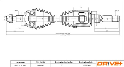 Dr!ve+ DP2110.10.2007 Číslo výrobce: DDS2007. EAN: 7630556909972.