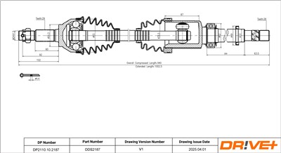 Dr!ve+ DP2110.10.2187 Číslo výrobce: DDS2187. EAN: 7630556911777.