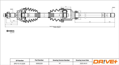 Dr!ve+ DP2110.10.2229 Číslo výrobce: DDS2229. EAN: 7630556912194.