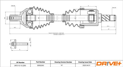Dr!ve+ DP2110.10.2263 Číslo výrobce: DDS2263. EAN: 7630556912538.