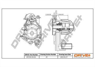 Dr!ve+ DP2310.10.025 Číslo výrobce: DCW0025. EAN: 7640250072483.