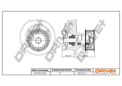 Dr!ve+ DP2310.10.028 Číslo výrobce: DCW0028. EAN: 7640250072513.
