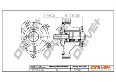 Dr!ve+ DP2310.10.050 Číslo výrobce: DCW0050. EAN: 7640250072735.