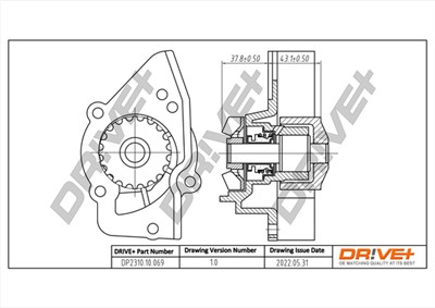 Dr!ve+ DP2310.10.069 Číslo výrobce: DCW0069. EAN: 7640250072926.