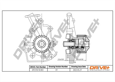 Dr!ve+ DP2310.10.083 Číslo výrobce: DCW0083. EAN: 7640250073060.