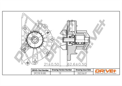 Dr!ve+ DP2310.10.085 Číslo výrobce: DCW0085. EAN: 7640250073084.