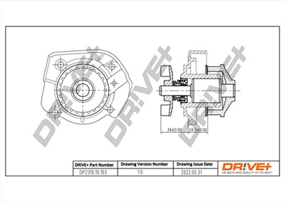 Dr!ve+ DP2310.10.103 Číslo výrobce: DCW0103. EAN: 7640250073268.