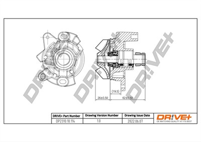 Dr!ve+ DP2310.10.114 Číslo výrobce: DCW0114. EAN: 7640250073374.