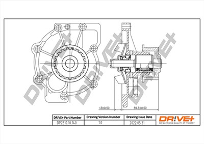 Dr!ve+ DP2310.10.140 Číslo výrobce: DCW0140. EAN: 7640250073633.