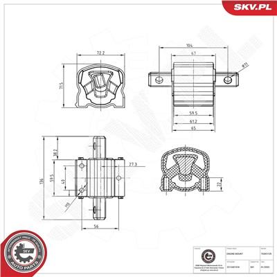 ESEN SKV 75SKV129 EAN: 5906302231737.