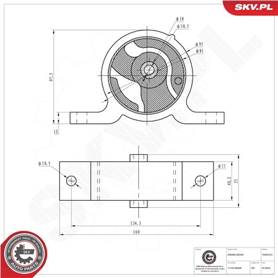 ESEN SKV 75SKV310 EAN: 5906302244324.
