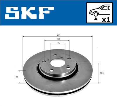 SKF VKBD 80077 V1 EAN: 7316581893980.