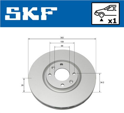 SKF VKBD 80086 V1 EAN: 7316581894086.