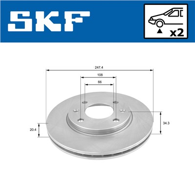 SKF VKBD 80092 V2 EAN: 7316581894147.