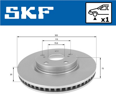 SKF VKBD 80129 V1 EAN: 7316581894543.