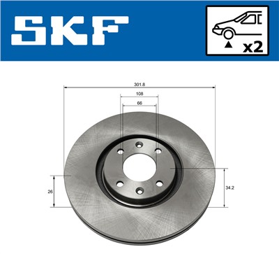 SKF VKBD 80135 V2 EAN: 7316581894604.