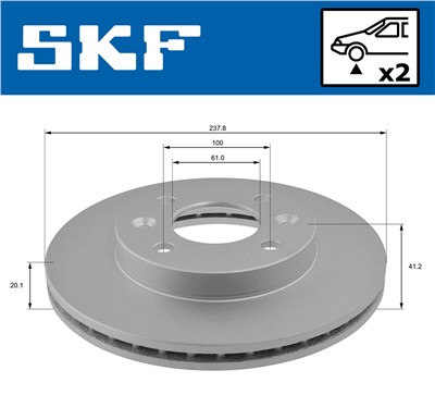 SKF VKBD 80195 V2 EAN: 7316581895274.