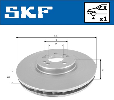SKF VKBD 80315 V1 EAN: 7316581896707.