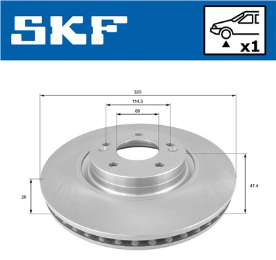 SKF VKBD 81054 V1