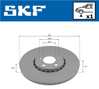 SKF VKBD 81329 V1 EAN: 7316582024444.