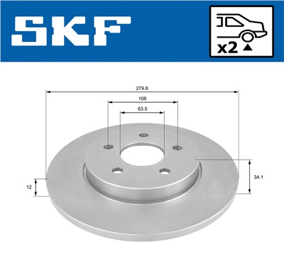 SKF VKBD 90026 S2 EAN: 7316581893430.